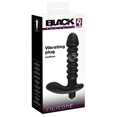 Vibrators : Zwart Fluweel Medium Vibrator