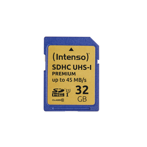 Sdhc 32 Gb Intenso Premium Cl10 Uhs-I Blister