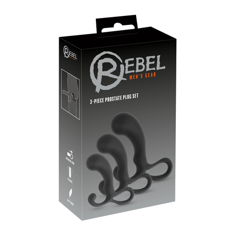 Prostaat Plug Rebel 3-Delige Prostaat Plug Se