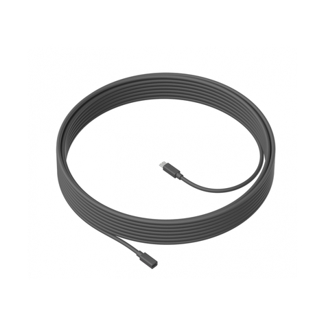 Logitech Meetup Mic Extension Cable Black 10m 4.2mm 950-000005