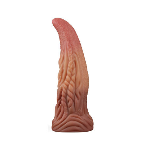 Lovetoy - Dildo Met Tong 25,4 Cm - Naakt/Bruin