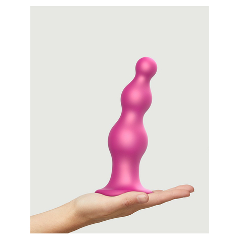 Strap-On-Me - Dildo Plug Kralen Maat Xxl - Metallic Roze