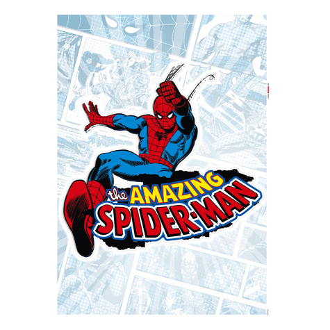 Muur Tattoo - Spider-Man Comic Classic - Formaat 50 X 70 Cm