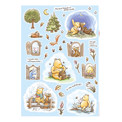 Muurtattoo - Winnie The Pooh Adventures - Formaat 50 X 70 Cm
