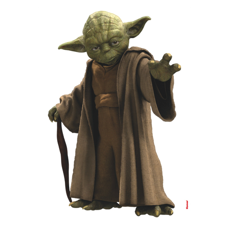 Muur Tattoo - Star Wars Yoda - Afmetingen 100 X 70 Cm