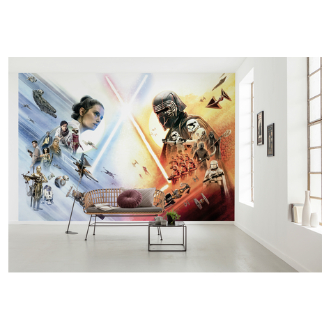Paper Wallpaper - Star Wars Ep9 Movie Poster Wide - Formaat 368 X 254 Cm