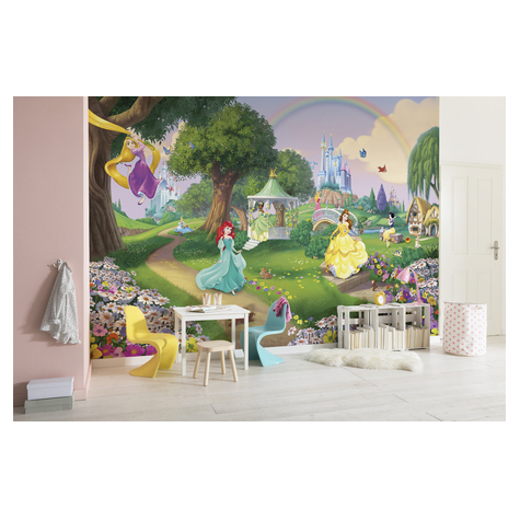 Fotobehang - Disney Princess Rainbow - Formaat 368 X 254 Cm