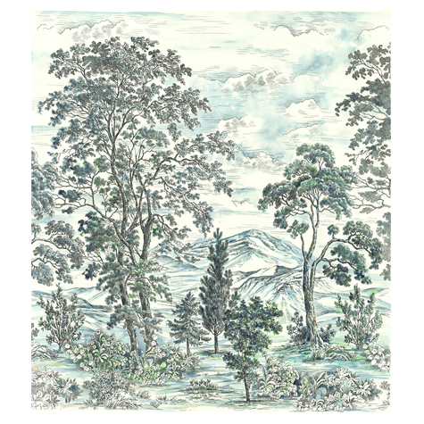Non-Woven Wallpaper - Highland Trees - Size 250 X 280 Cm