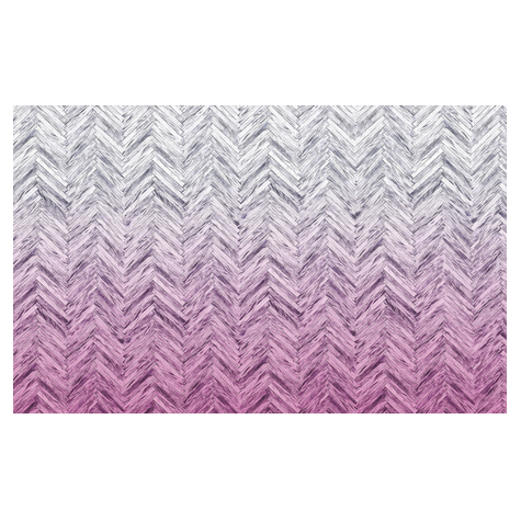Fleece Fotobehang - Visgraat Roze - Afmeting 400 X 250 Cm