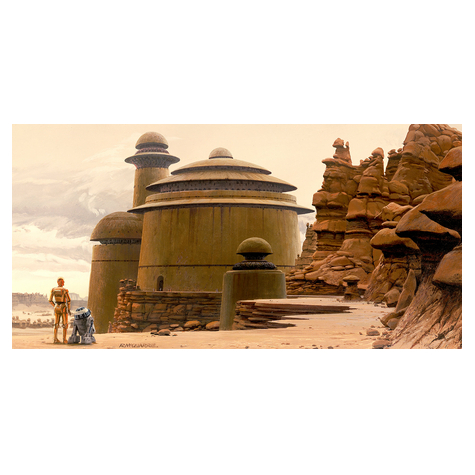 Fotobehang - Star Wars Classic Rmq Jabba's Palace - Afmeting 500 X 250 Cm