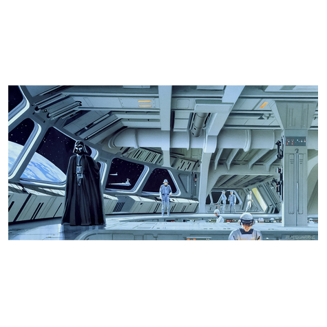 Fleece Fotobehang - Star Wars Classic Rmq Stardestroyer Deck - Afmeting 500 X 250 Cm