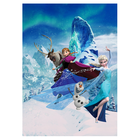 Fleece Fotobehang - Frozen Elsas Magic - Formaat 200 X 280 Cm