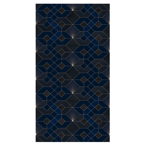 Non-Woven Wallpaper - Coquilles Nuit - Size 150 X 280 Cm