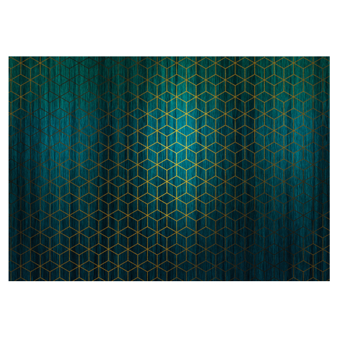 Non-Woven Wallpaper - Mystique Vert - Size 400 X 280 Cm