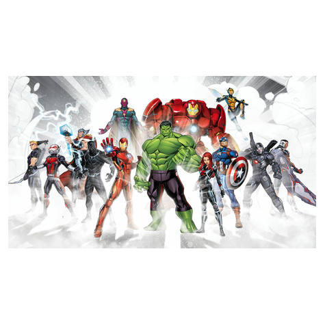 Fleece Fotobehang - Avengers Unite - Afmeting 500 X 280 Cm