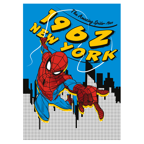 Fleece Fotobehang - Spider-Man 1962 - Formaat 200 X 280 Cm