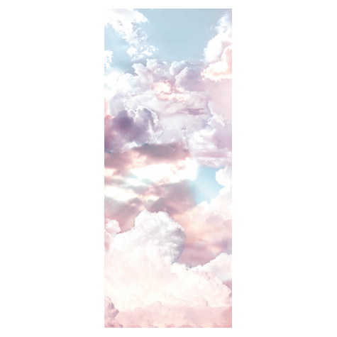 Fleece Fotobehang - Wolken Paneel - Afmeting 100 X 250 Cm