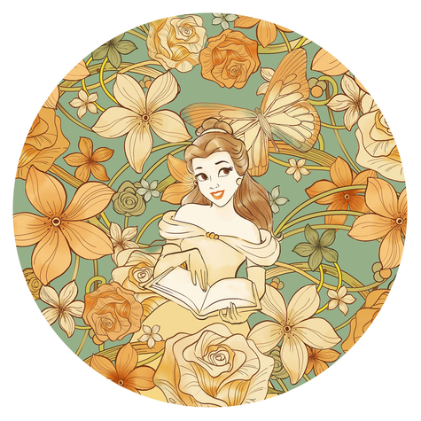 Self-Adhesive Non-Woven Wallpaper / Wall Tattoo - Belle Spirit Of Autumn - Size 125 X 125 Cm
