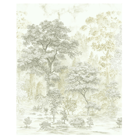 Fleece Fotobehang - Noble Trees - Formaat 200 X 250 Cm