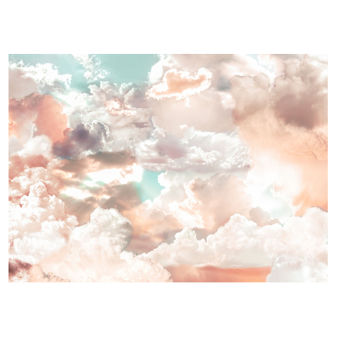 Fleece Fotobehang - Mellow Clouds - Formaat 350 X 250 Cm