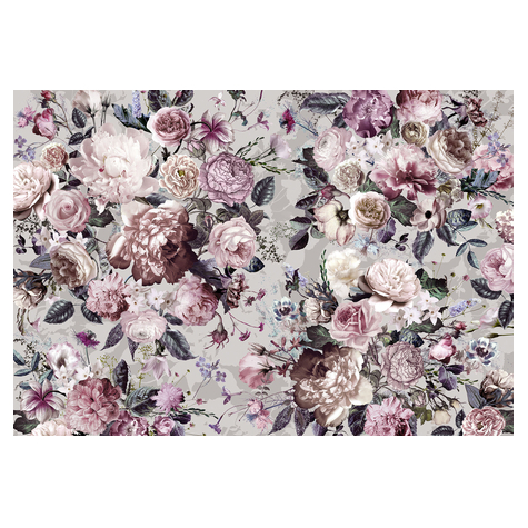 Fleece Fotobehang - Lovely Blossoms - Afmeting 350 X 250 Cm