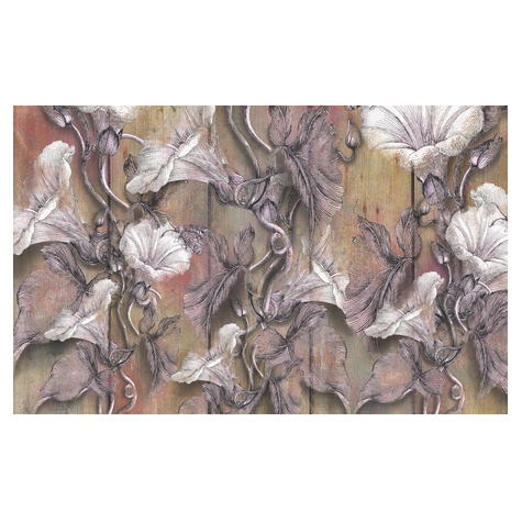 Fleece Fotobehang - Bloomin - Afmeting 400 X 250 Cm