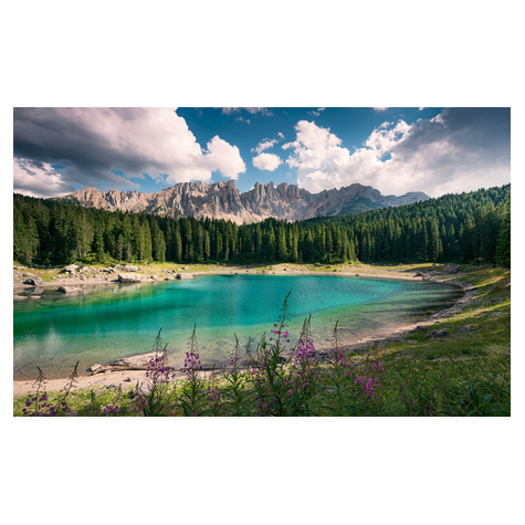 Fleece Fotobehang - Dolomites Jewel - Afmeting 450 X 280 Cm