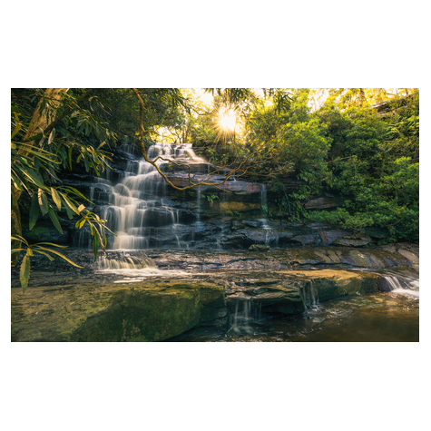 Fleece Fotobehang - Golden Falls - Afmeting 450 X 280 Cm