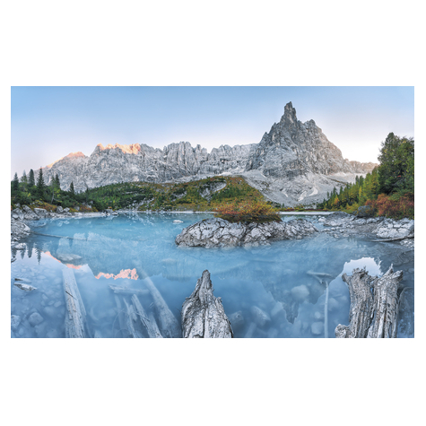 Fleece Fotobehang - Alpine Treasure - Formaat 400 X 250 Cm