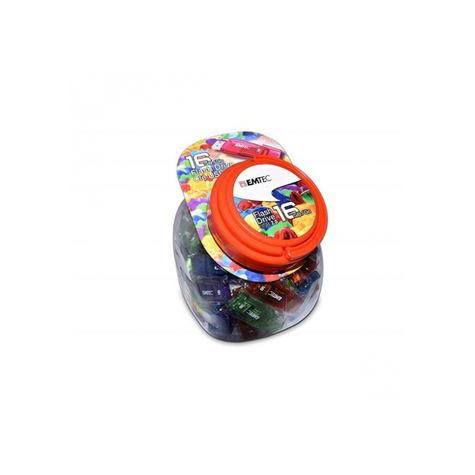 Usb Flashdrive 16gb Emtec C410 Candy Jar (80 Stuks)