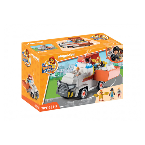 Playmobil Eend Op Afroep - Noodarts Voertuig (70916)