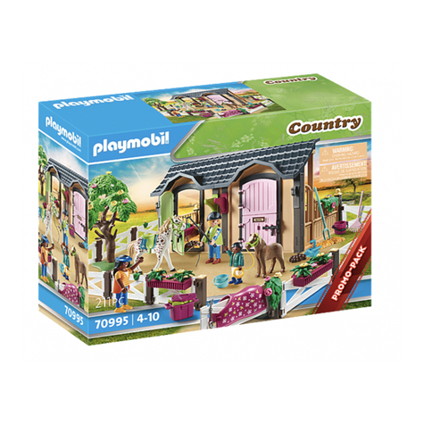 Playmobil Land - Rijlessen Met Paardenboxen (70995)
