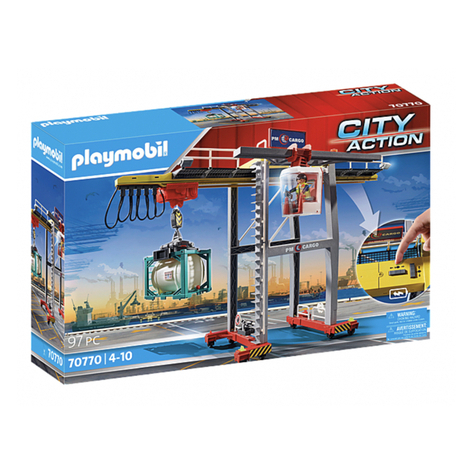 Playmobil City Action - Portaalkraan Met Containers (70770)