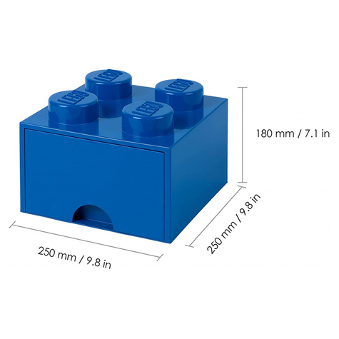 Lego Opbergblokje Lade 4 Blauw (40051731)