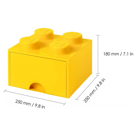 Lego Opbergblokje Lade 4 Geel (40051732)
