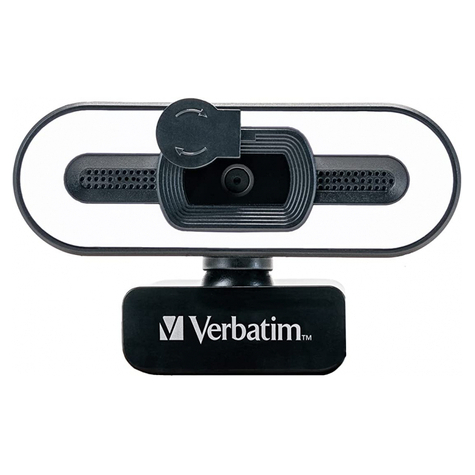 Verbatim Webcam Met Micro+Licht Awc-02 Full Hd 1080p Autof Retail 49579