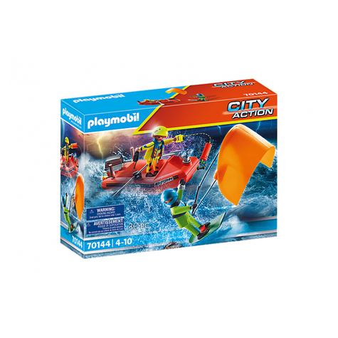 Playmobil Stad Actie - Nood Kitesurfer Redding (70144)