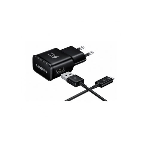 Samsung Usb-Adapter + Micro Usb-Kabel Zwart Bulk - Ep-Ta200ebe