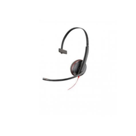 Poly Blackwire 3215 Headset Usb Type-A Zwart/Rood - 209746-22