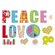 Muurtattoo - Liefde En Vrede - Afmeting 100 X 70 Cm